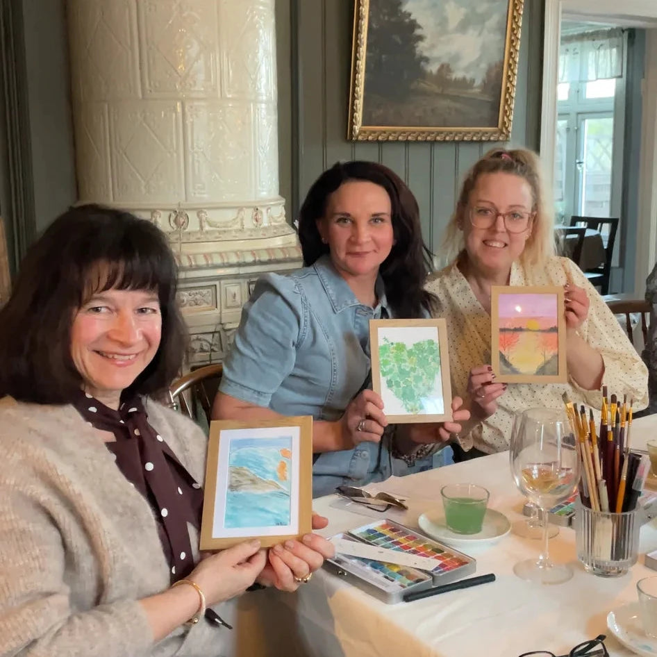 Paint and sip | Lag dine egne julekort! ✨