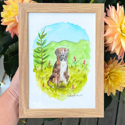 Evert – Personlig gave til mamma - Akvarellmaling