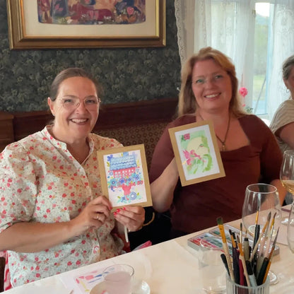 Paint and sip | Lag dine egne julekort! ✨
