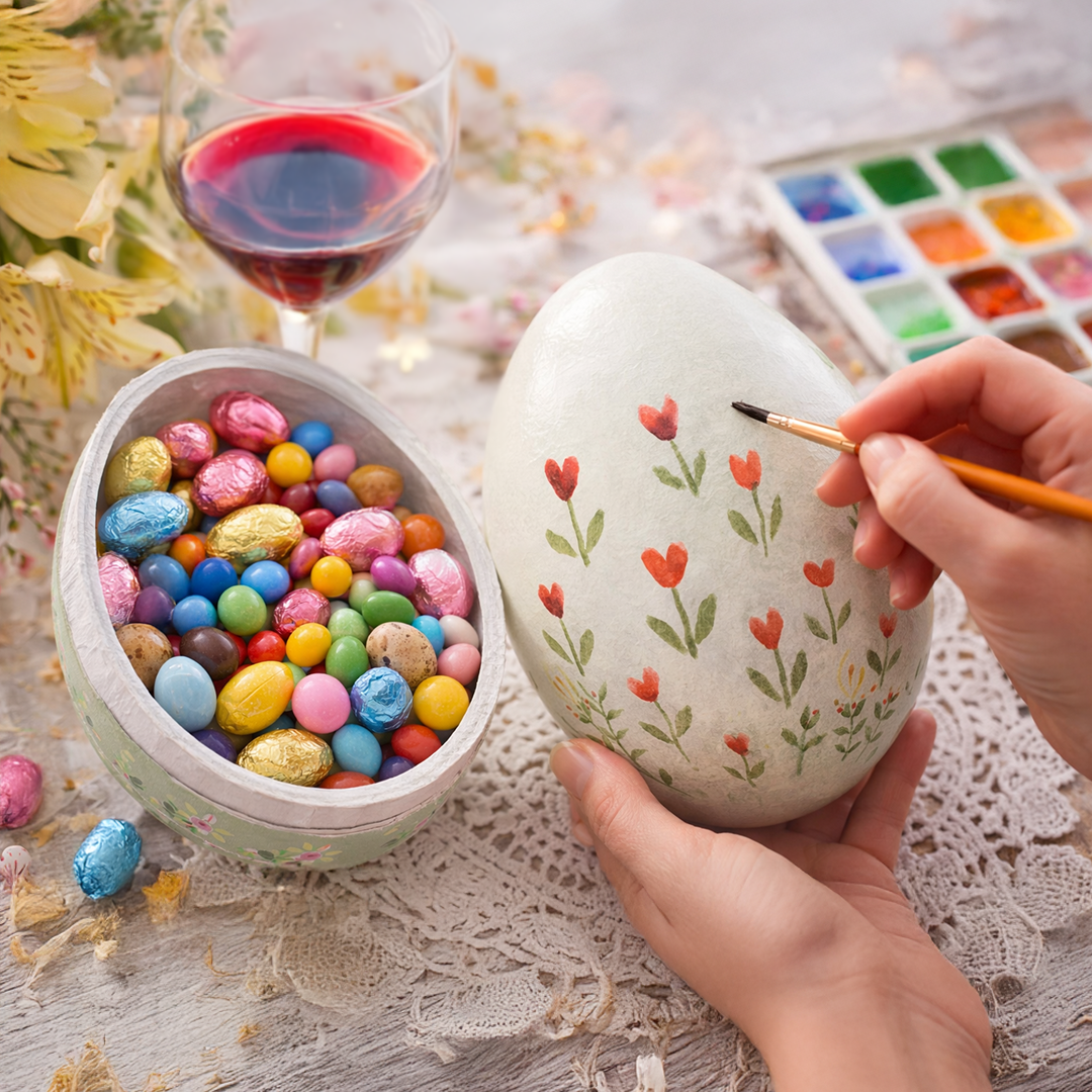 🥂 Paint and Sip – Mal ditt eget påskeegg +18