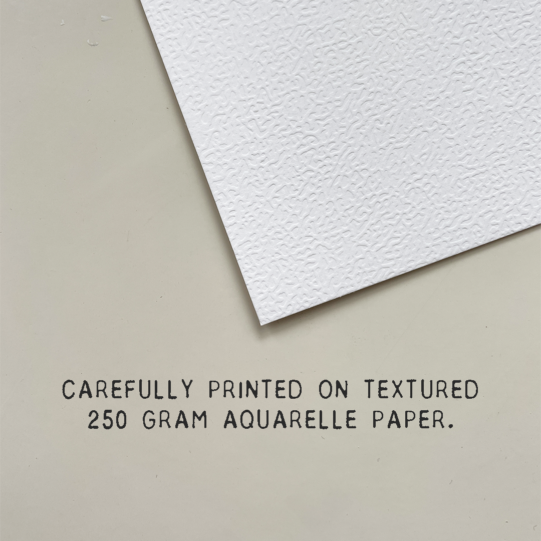 Elg i vinterlandksp - A5 trykk - Kunstverk av elg