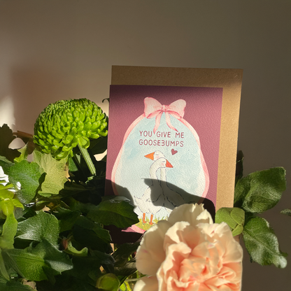 Je bezorgt me kippenvel - Valentijnskaart - Cadeau-idee