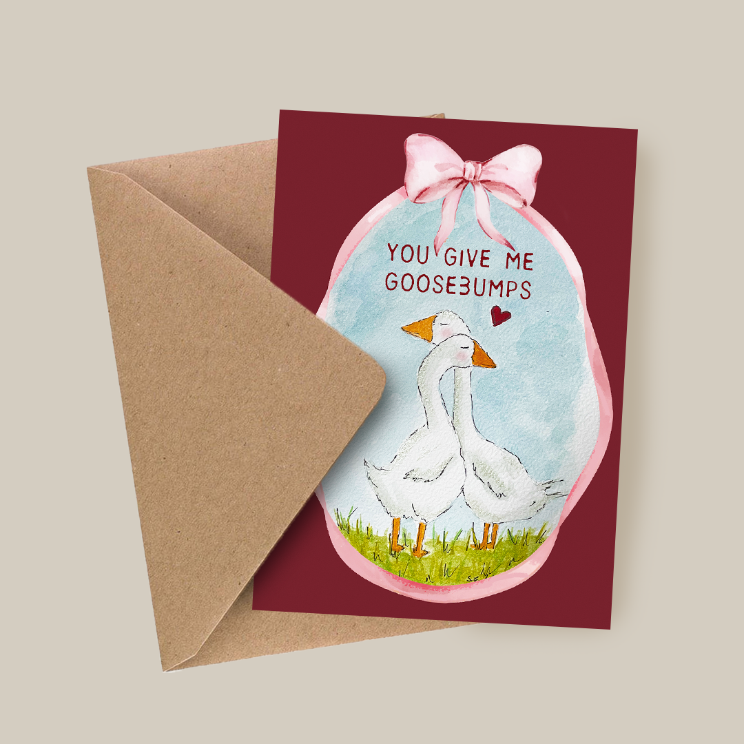 Je bezorgt me kippenvel - Valentijnskaart - Cadeau-idee