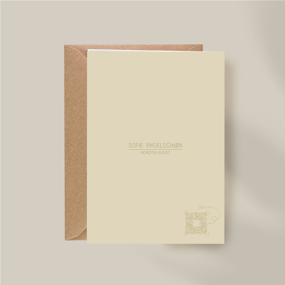 Gauper - Håndlaget bursdagskort med original kunst