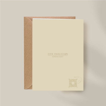 Gauper - Håndlaget bursdagskort med original kunst