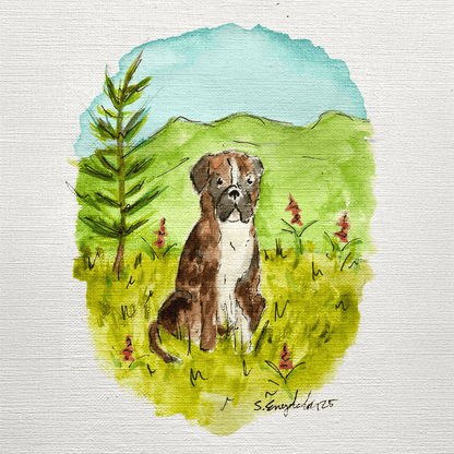 Evert – Personlig gave til mamma - Akvarellmaling