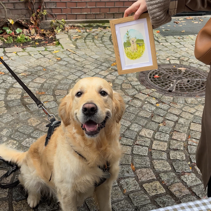 Louie – Dierenportret op bestelling - Aquarel